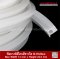 D-Hollow Transparent Silicone Rubber Seal 14x24.5mm