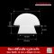 White Silicone Mushroom Seals (Food Grade FDA) - ASMRQSW6012X10 | Made in Thailand