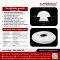 White Silicone Mushroom Seals (Food Grade FDA) - ASMRQSW6012X10 | Made in Thailand