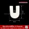 ซีลยางกันบาดซิลิโคน U-Channels 15x20mm Groove 5 mm