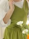 V-NECK Cotton Apron