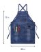 BARBER Denim Apron (Fabric Neck Strap)
