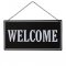 WELCOME Sign, Black