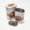 Set of 2 Capsule Tin Canister