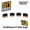 Buy 1 Get 1 Free!! Chalk Board Table Sign  (Set of 4 pcs.) x 2 Packs