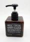 ขวดปั๊มสบู่ PET สีดำชา 250ml ทรงเหลี่ยม (Square)