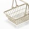 Wired Metal Basket / Black, White (Size S)