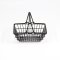 Wired Metal Basket / Black, White (Size S)