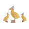 Resin Duck Family Set of 3