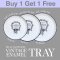 Buy 1 Get 1 Free (ซื้อ 1 แถม 1) ถาดอีนาเมล Baking and Serving Tray Enamel Round Tray, French Series