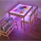 LED Light table Reggio Emilia โต๊ะไฟ พับได้ sensory play desk (โต๊ะไม้สน)