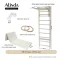 Alinda STALL BAR , WALL BAR SB Fitness - White s