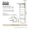Alinda STALL BAR , WALL BAR SB Fitness - White