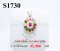 จี้นพเก้า 13 เม็ด ประดับเพชรแท้ธรรมชาติ (Natural Diamonds) 0.40 Ct.