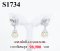 ต่างหูมุกประดับเพชรแท้ธรรมชาติ (Natural Diamonds) 0.95 Ct.