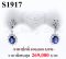 ต่างหูไพลินซีลอนเจียระไนแท้ธรรมชาติ หนัก 4.95 ct. (มีใบCer)