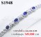 สร้อยข้อมือไพลินเจียระไนแท้ธรรมชาติ หนัก 3.04 ct. (มีใบCer)