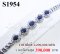 สร้อยข้อมือไพลินซีลอนเจียระไนแท้ธรรมชาติ 11.39 ct. (มีใบCer)