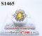 แหวนบุษราคัมเจียระไนแท้ธรรมชาติ 1.21 Ct. ล้อมเพชรแท้ธรรมชาติ 0.60 Ct.