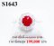 แหวนทับทิมพม่าหลังเบี้ยแท้ (Certificate Natural Burma Ruby) หนัก 7.12 Ct.