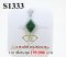 จี้หยกพม่าเจียระไนแท้ธรรมชาติ 2.44 Ct. มีใบ Cer  ล้อมเพชรแท้ธรรมชาติ 1.52 Ct.