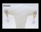 ต่างหูห้อยไข่มุกธรรมชาติ (Natural Pearl Earring) ล้อมเพชร Heart & Arrow - Russian Cut