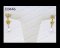 ต่างหูห้อยไข่มุกธรรมชาติ (Natural Pearl Earring) ล้อมเพชร Heart & Arrow - Russian Cut