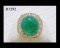 แหวนมรกตโคลัมเบียธรรมชาติหลังเบี้ย (Certified Natural Columbia Emerald Ring)