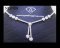 สร้อยคอเพชรกระจุกห้อยรูปหยดน้ำ (Diamonds Necklace) เพชร Heart&Arrow – Russian Cut
