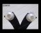ต่างหูไข่มุก South Sea ธรรมชาติแท้ (Natural South Sea Pearls Ring) ล้อมเพชร Heart&Arrow - Russian Cut