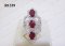 แหวนทับทิมพม่าธรรมชาติเจียระไน (Natural Burma Ruby Ring) ล้อมเพชร Heart & Arrow - Russian Cut