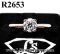 แหวนเพชรแท้ธรรมชาติ (Natural Diamonds) 0.46 Ct มีใบCer E color (น้ำ 99%)/ VVS