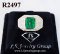 แหวนมรกตโคลัมเบียแท้ 3.00 ct.  มีใบเซอร์ (Certified Natural Columbia Emerald ) ประดับเพชรแท้ธรรมชาติ H&A-รัชเชี่ยนคัท น้ำ100-99% (D-E color)/VVS-VS  2.10 ct. 66 เม็ด  ทองคำเปอร์เซ็นต์สูงสุด หนัก 4.700 g