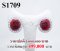 ต่างหูทับทิมพม่าหลังเบี้ยแท้ หนัก 18.00 Ct.  มีใบ Cer ล้อมเพชรแท้ธรรมชาติ  4.40 Ct.