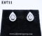 ต่างหูเพชรแท้ธรรมชาติ (Natural Diamonds) 0.60 Ct.