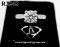 แหวนเพชรชูH&A 0.75 Ct. F Color/VVS 3EX/Non Flu ประดับก้านเพชร
