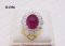 Certified Natural Burma Ruby Ring
