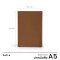 Book Cover : Brown ขนาด A5 / Folio /  ปกหนังสือกันน้ำ  ผลิตจากกระดาษทำความสะอาดได้