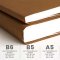 Book Cover : Brown น้ำตาล / Folio /  ปกหนังสือกันน้ำ  ผลิตจากกระดาษทำความสะอาดได้