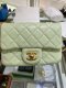 Chanel MINI7” LIGHT GREEN ADJUSTABLE GHW MICROCHIP