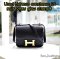 Hermes CONSTANCE 24 NOIR VEAU GHW STAMPD