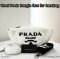 Prada TRANGLE FAUX FUR HANDBAG