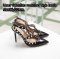 Valentino ROCKSTUD HIGH HEELS BLACK PATENT SIZE36