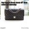 Chanel CLASSIC 10” BLACK CAVIAR SHW MICROCHIP