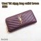 YSL ZIPPY LONG WALLET BROWN 2014