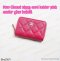 Chanel ZIPPY CARD HOLDER PINK CAVAIR GHW HOLO31