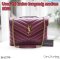 YSL LOULOU BAG BURGUNDY 2022