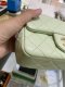 Chanel MINI7” LIGHT GREEN ADJUSTABLE GHW MICROCHIP