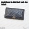 Chanel BI-FOLD WALLET BLACK LAMB SHW HOLO21