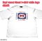 Gucci T-SHIRT WHITE SIZEM LOGO น้ำเงินแดง